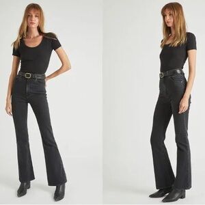 Rollas Dusters Boot Cut Soho Black Jeans Size 28/6 EUC